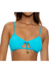 Luli Fama Beach Fuzz Scoop Neck Cut Out Top
